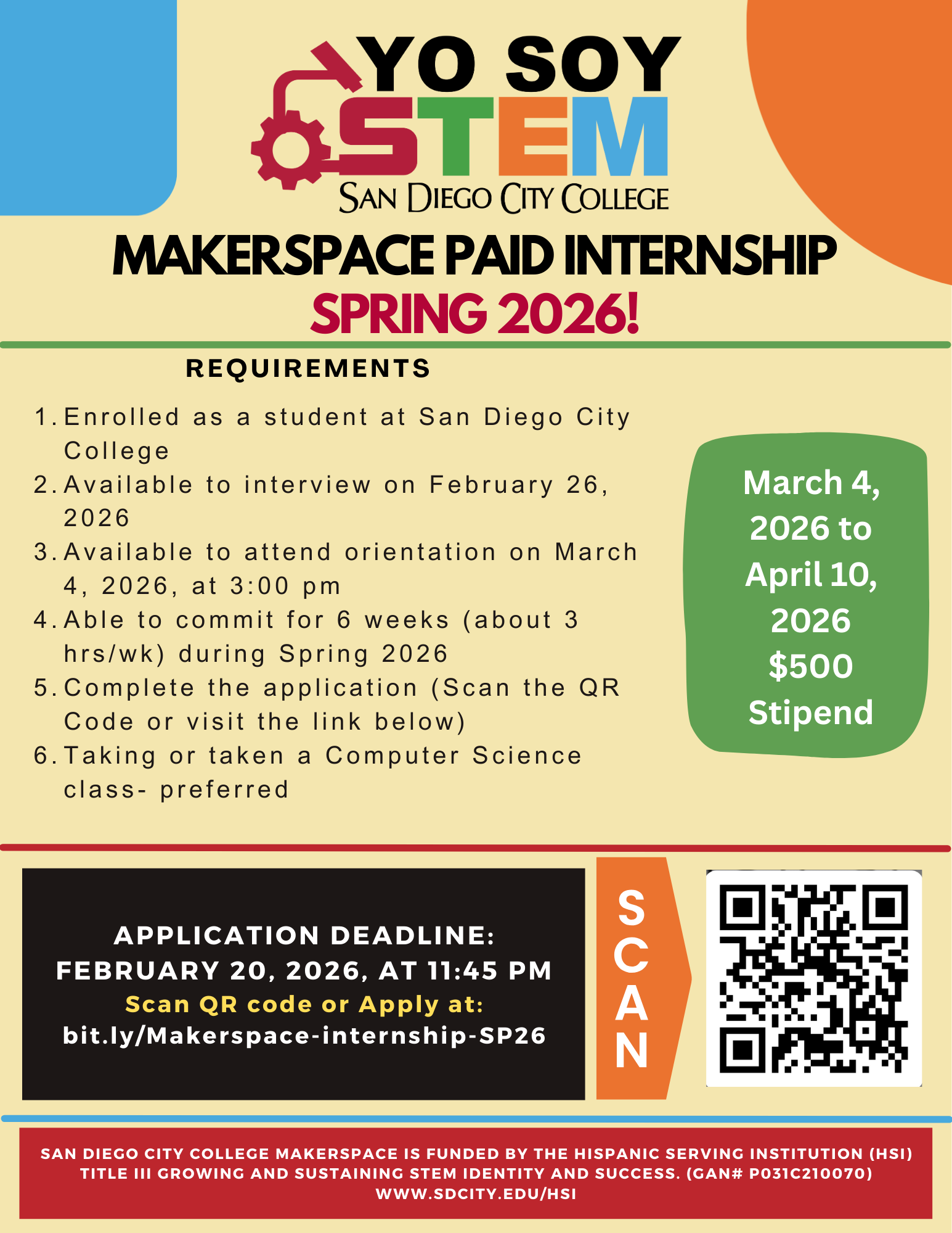 makerspace internship