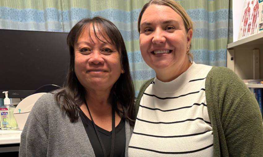 Christine Crane and Dr. Lea Federe