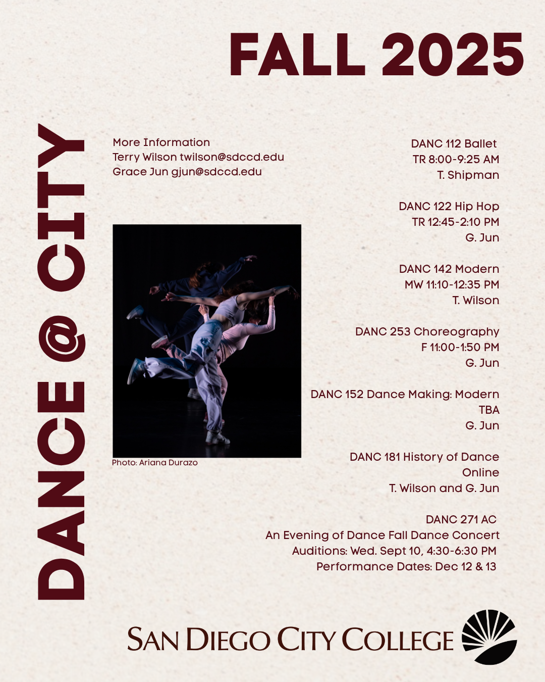 City Fall 2025 Schedule