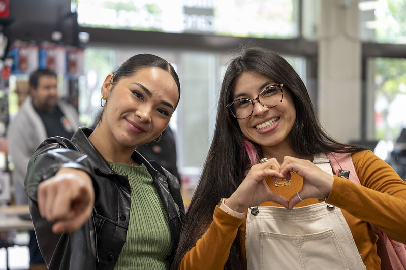 2 women on the first day of school