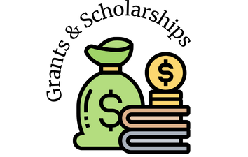 Picture of money bag books and graduation cap