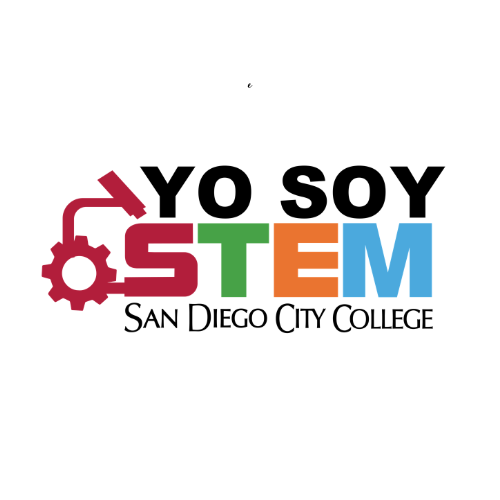 Yo Soy STEM logo with images of machines