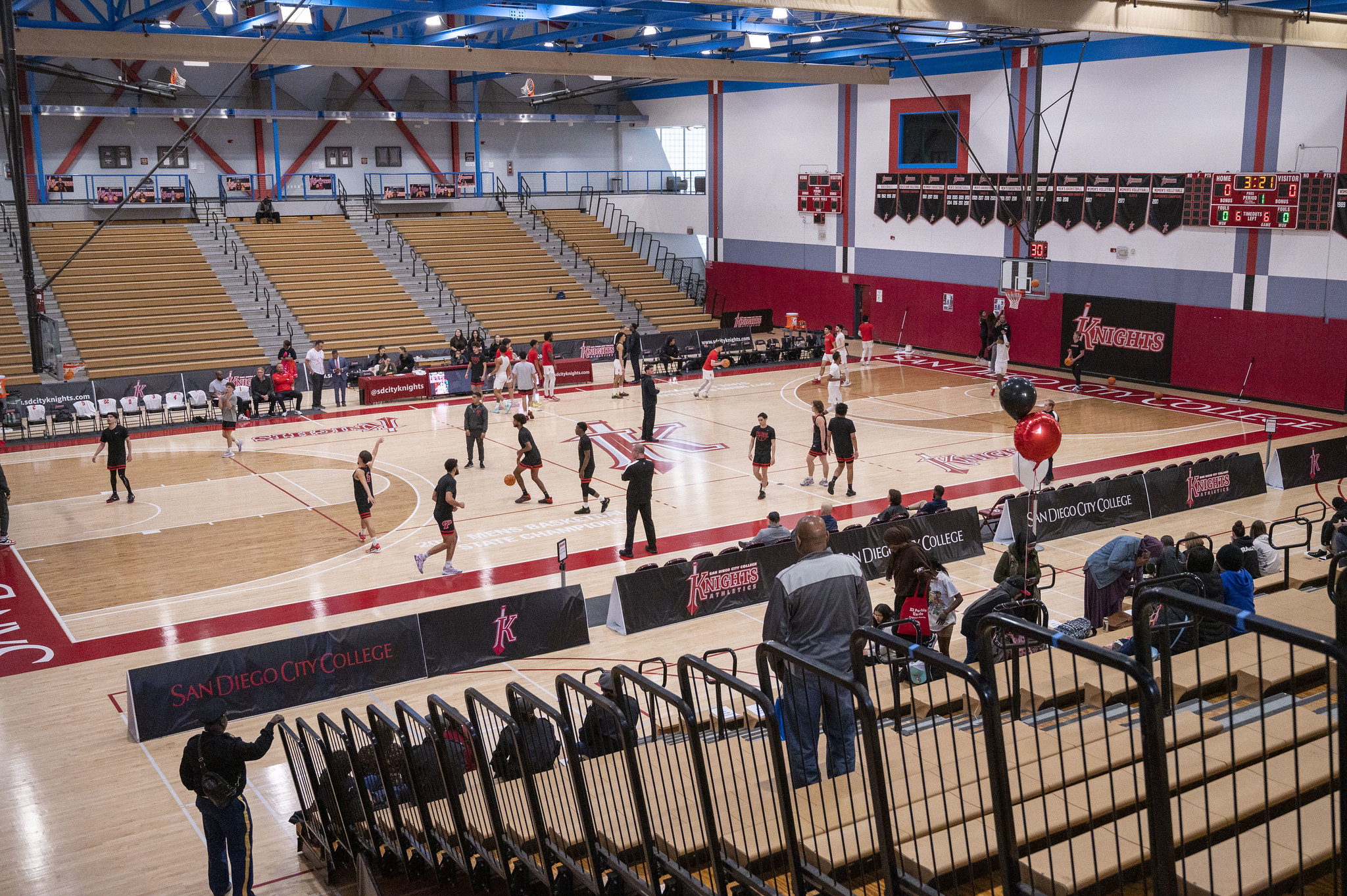 Interior of the Harry West Gym