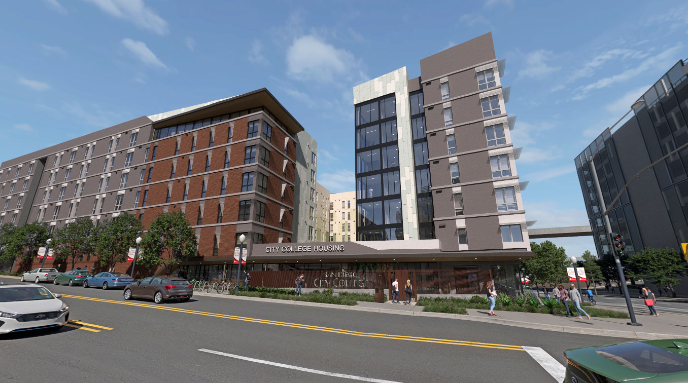 Entrance of city college commons