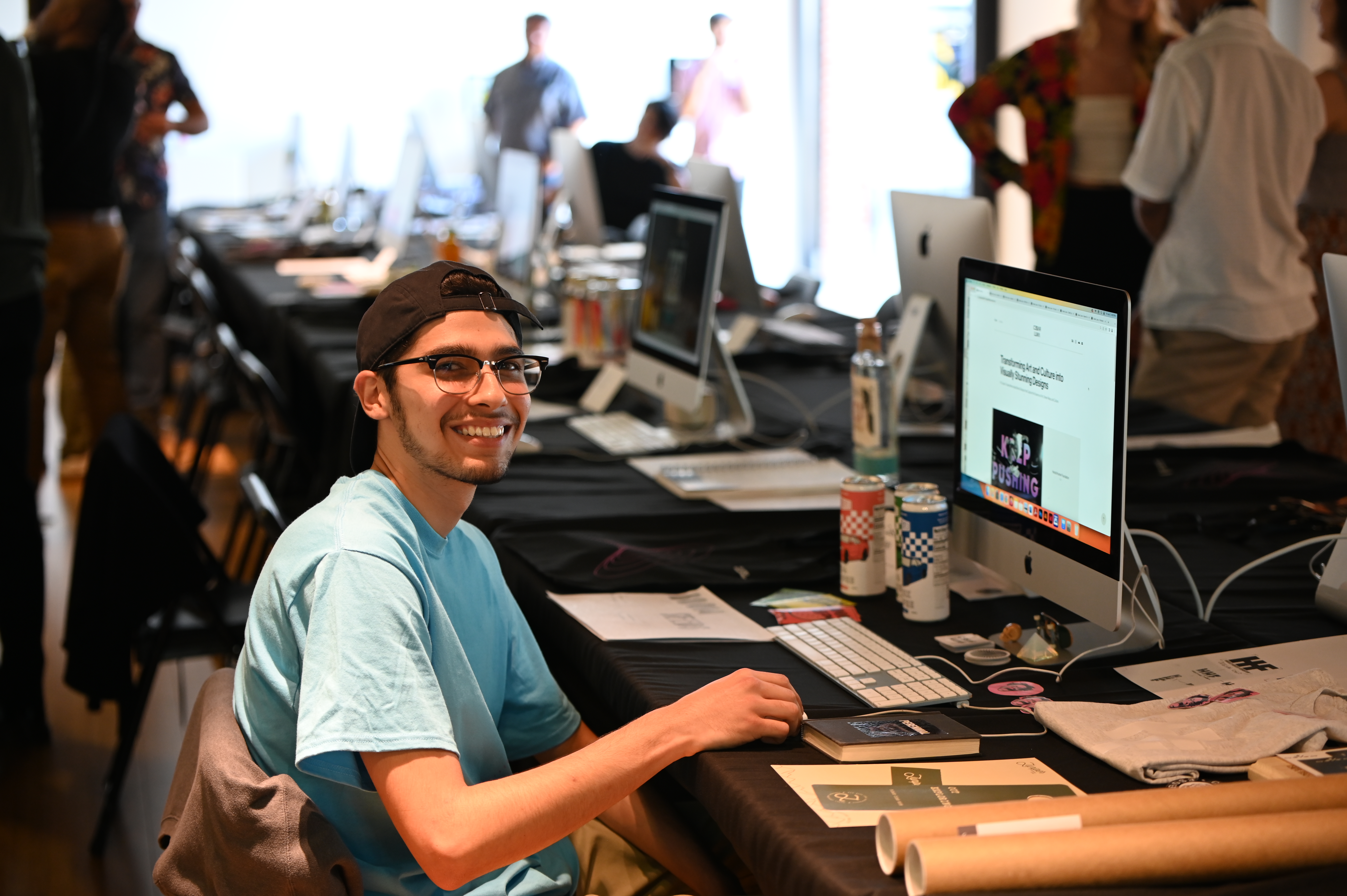 Graphic design student